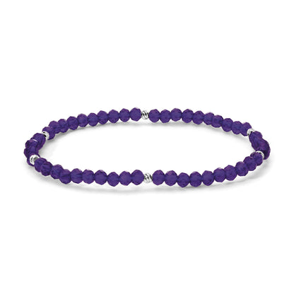 Mini-Crystal Bracelets - Silver Accents