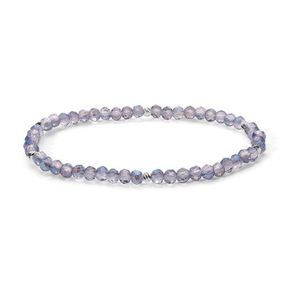 Mini-Crystal Bracelets - Silver Accents