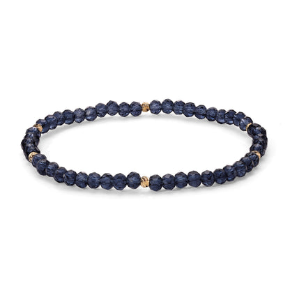 Mini-Crystal Bracelets - Gold Accents