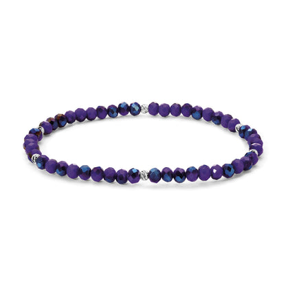 Mini-Crystal Bracelets - Silver Accents