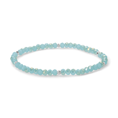 Mini-Crystal Bracelets - Silver Accents