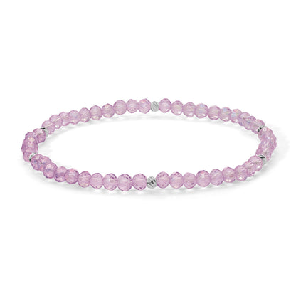 Mini-Crystal Bracelets - Silver Accents