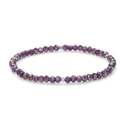 Mini-Crystal Bracelets - Silver Accents