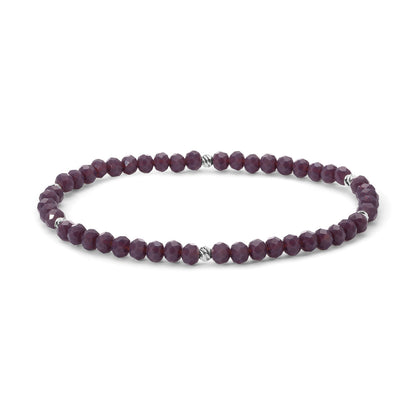 Mini-Crystal Bracelets - Silver Accents