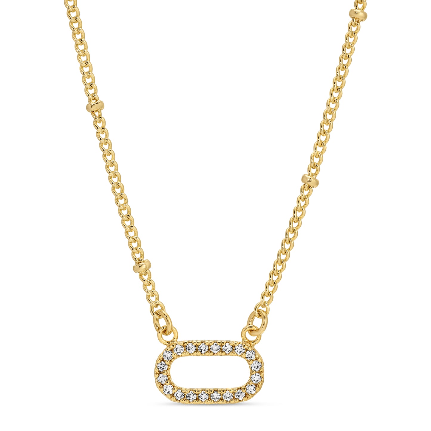 Gold & Sterling Silver Plated Petite Chain Pendants
