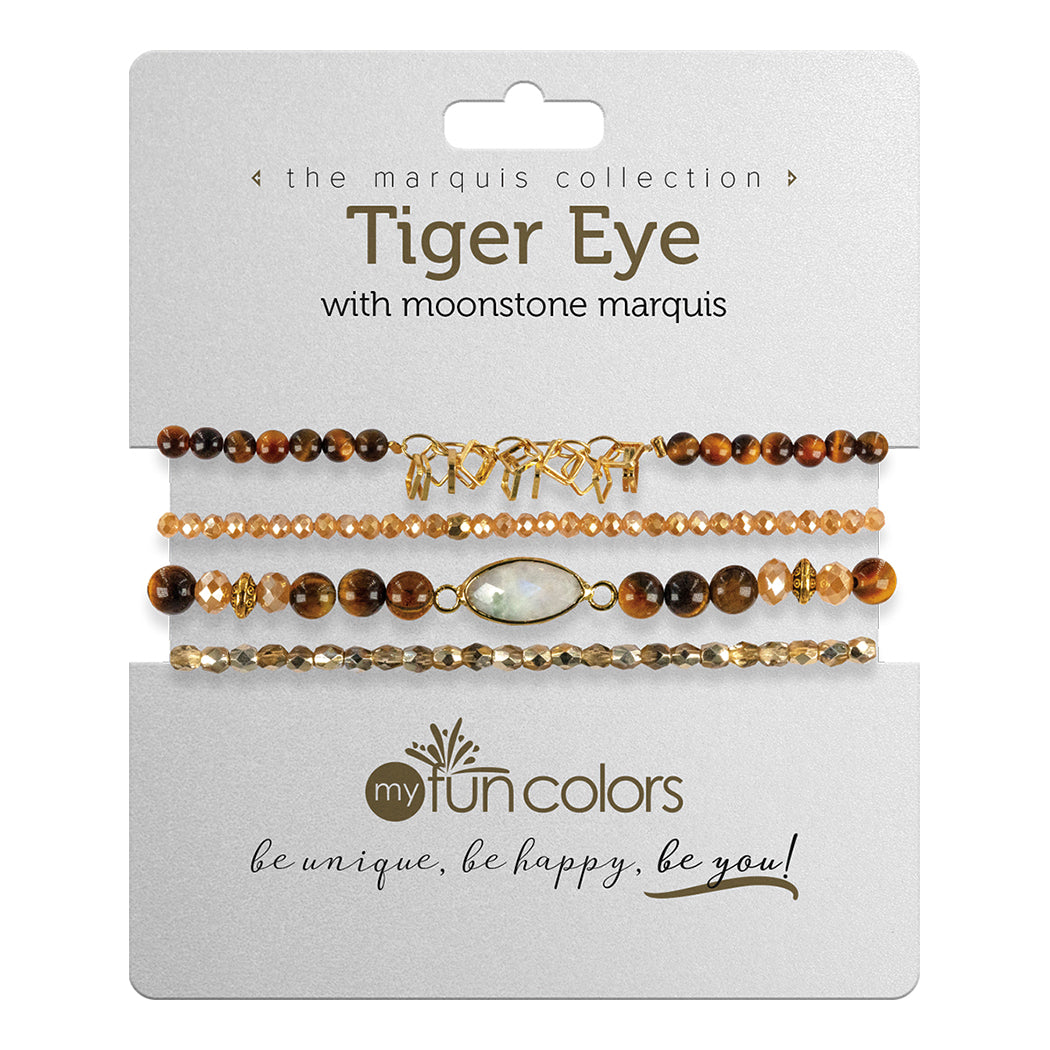 tiger eye with moonstone marquis