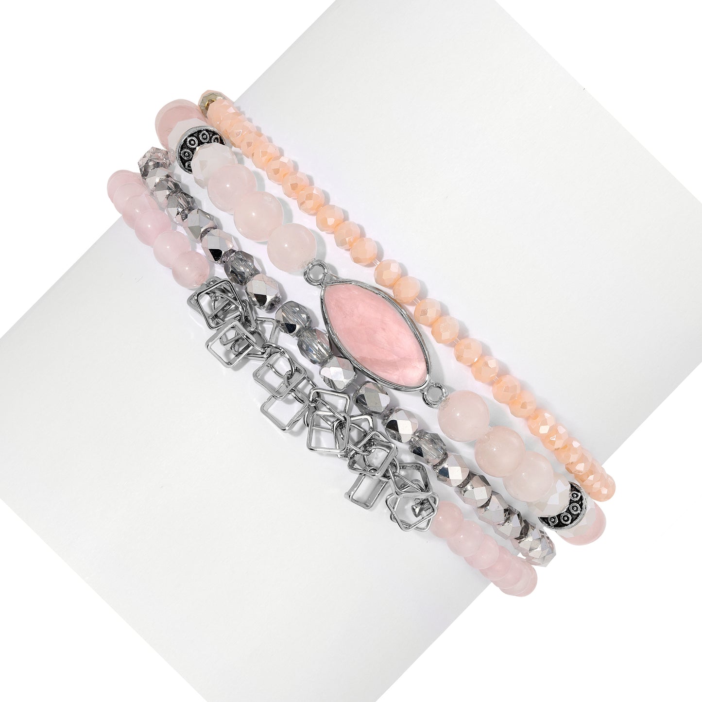 Rose Quartz with Rose Quartz Marquis
