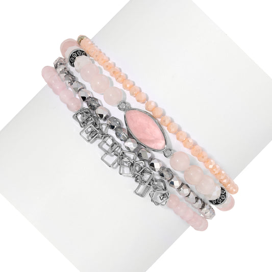 Rose Quartz with Rose Quartz Marquis