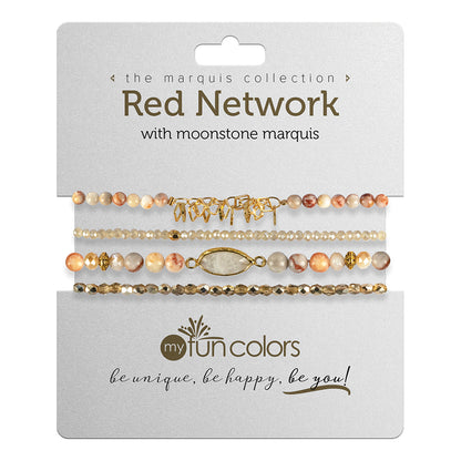 red network with moonstone marquis