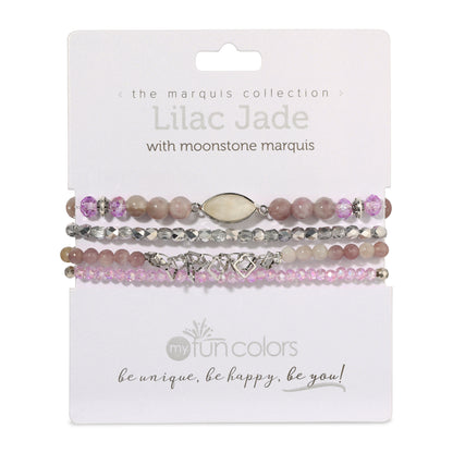 Lilac Jade with Moonstone Marquis