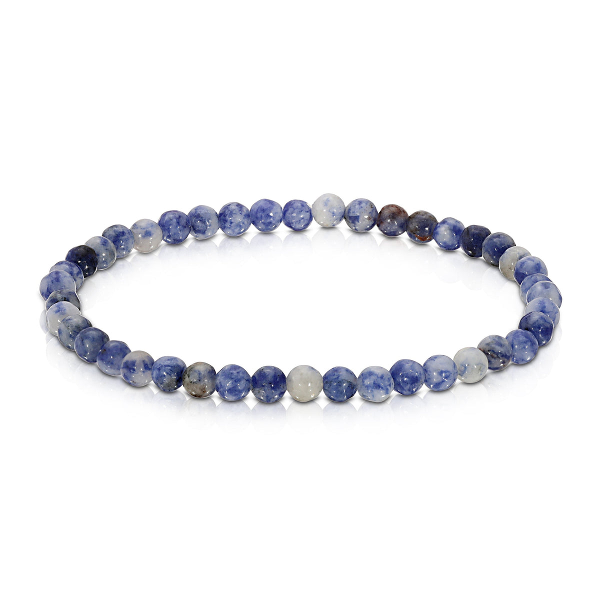 blue sodalite beaded bracelet