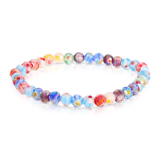 colorful multicolor beaded bracelet