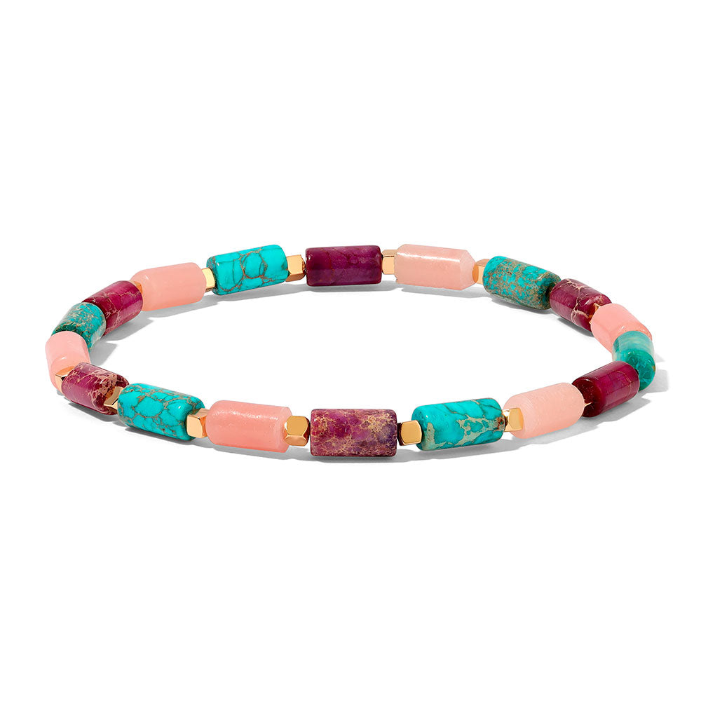 multicolored beaded bracelet