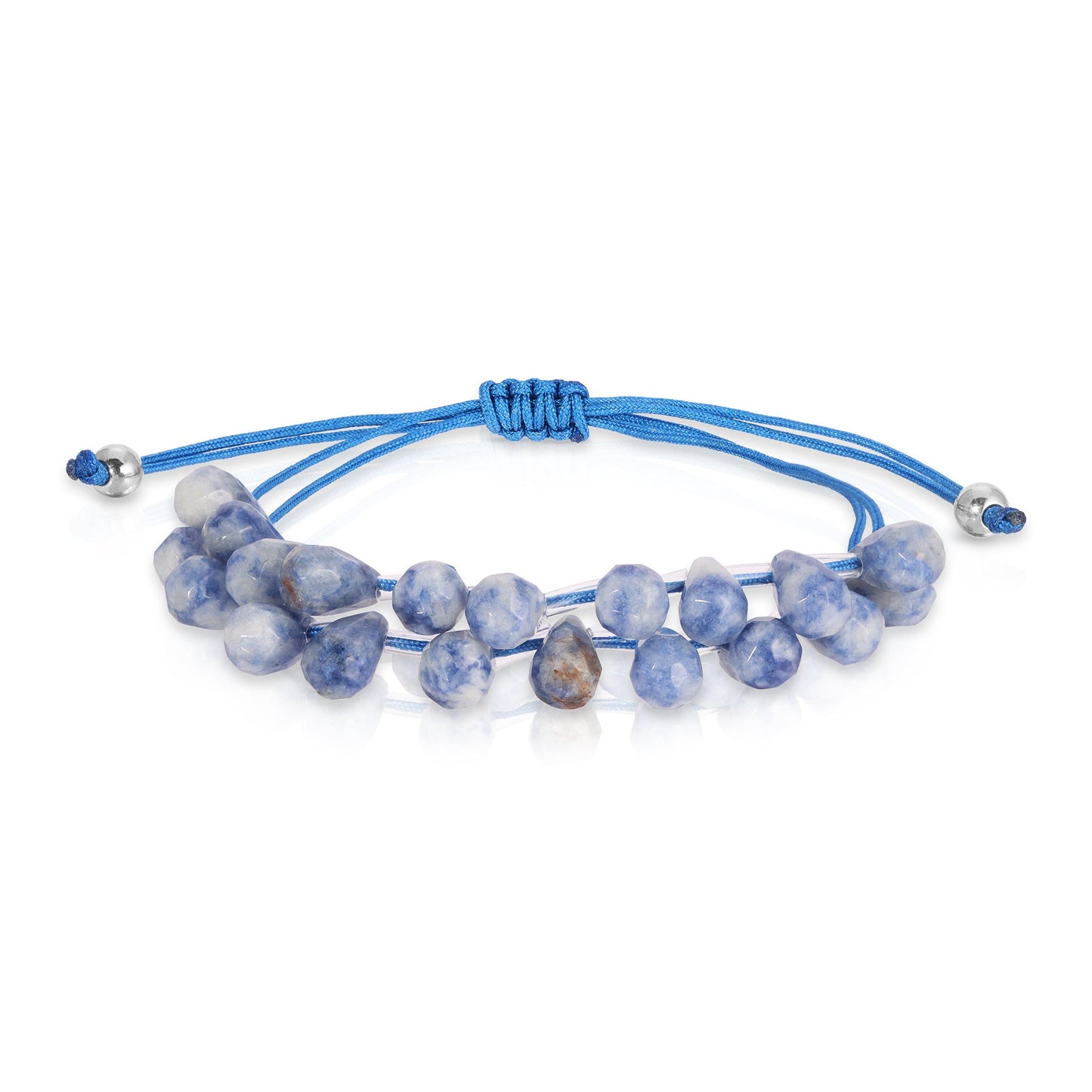 blue sodalite beaded bracelet