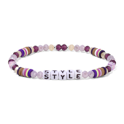 Popstar Colorful Word Bracelet