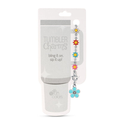 Flower Power Tumbler Charm