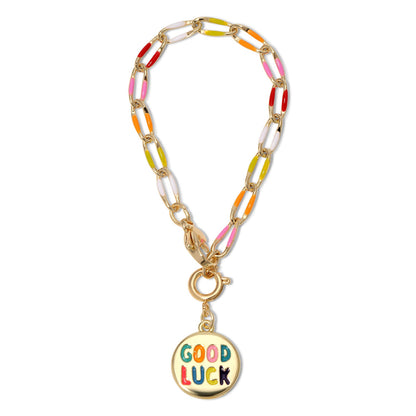 Good Luck Multi-Color Tumbler Charm