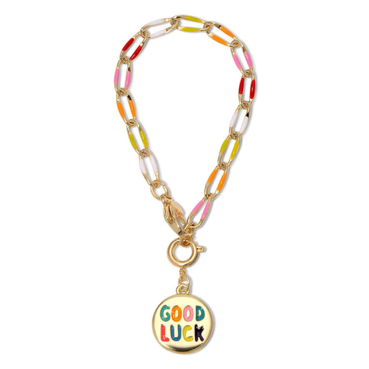 Good Luck Multi-Color Tumbler Charm