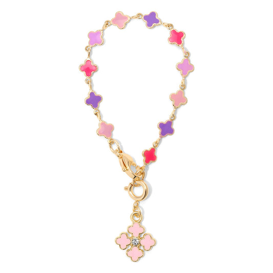 Pink Clover Tumbler Charm