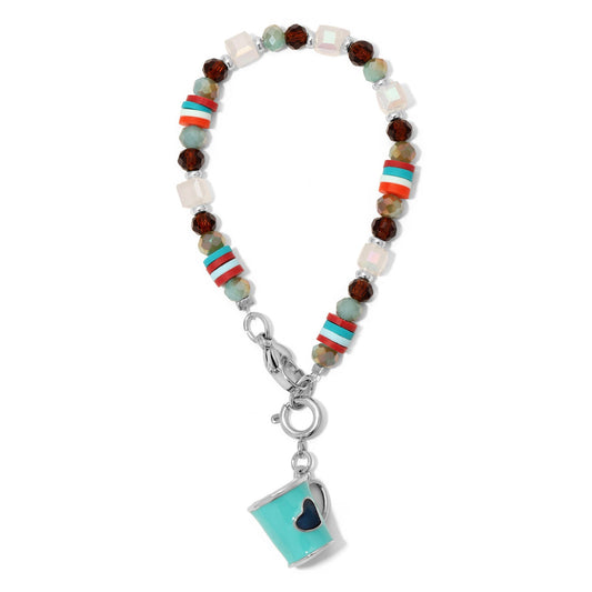 Turquoise Coffee Cup Tumbler Charm