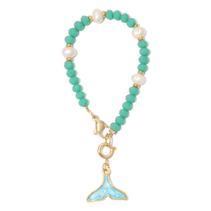 Turquoise Whale Tail Tumbler Charm