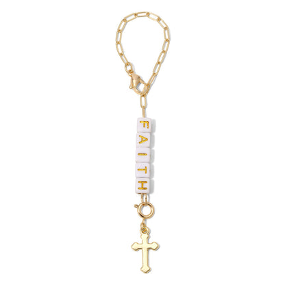 Faith - Cross Tumbler Charm