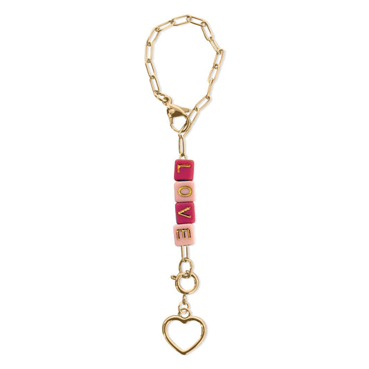 Love - Heart Tumbler Charm