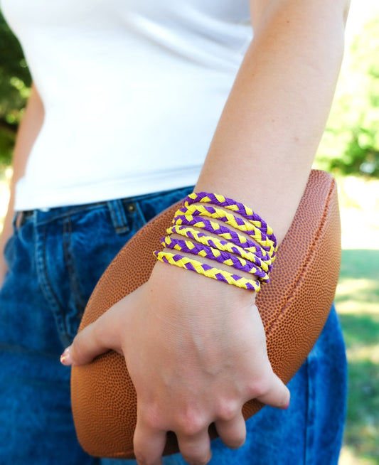 Fanfare Braided Team Color Bracelets (Set of 2)