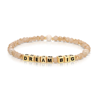 DREAM BIG Colorful Words Bracelet