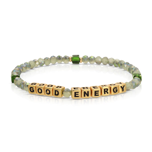GOOD ENERGY Colorful Words Bracelet