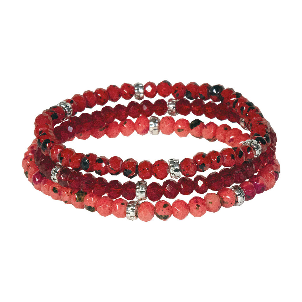 red robin - kids mini-crystal bracelet 3-stack