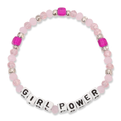 GIRL POWER Kids Colorful Words Bracelets