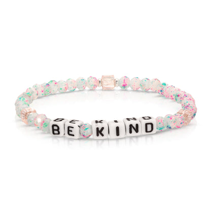 BE KIND Kids Colorful Words Bracelet