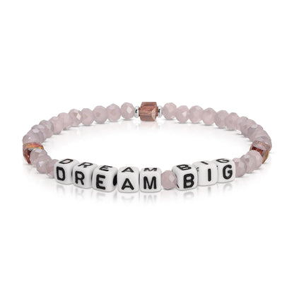 DREAM BIG Kids Colorful Words Bracelet