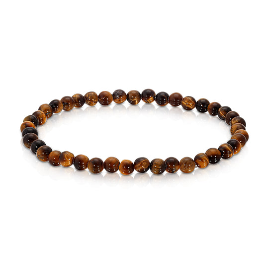 tiger eye mini-gemstone stretch bracelet 4mm