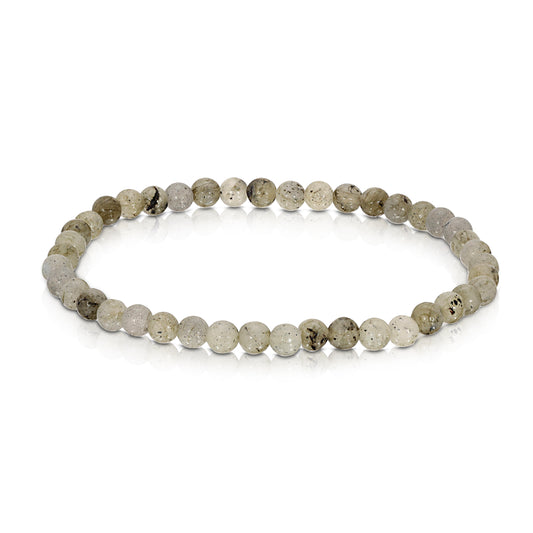 labradorite mini-gemstone stretch bracelet 4mm