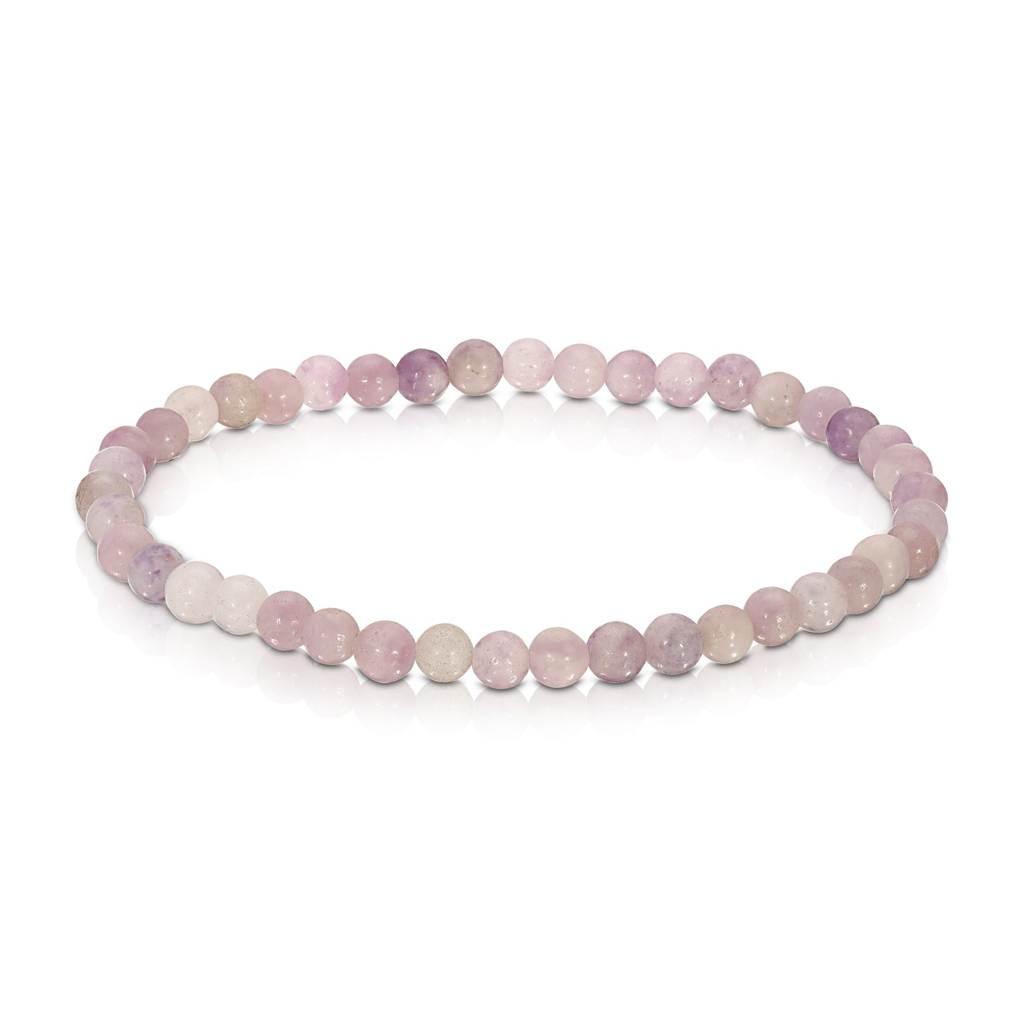 lilac jade mini-gemstone stretch bracelet 4mm