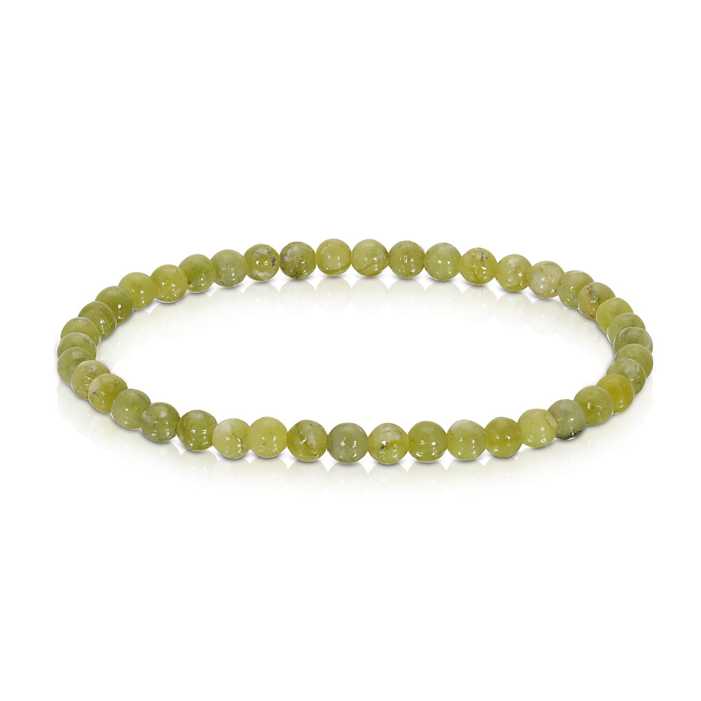 jade mini-gemstone stretch bracelet 4mm